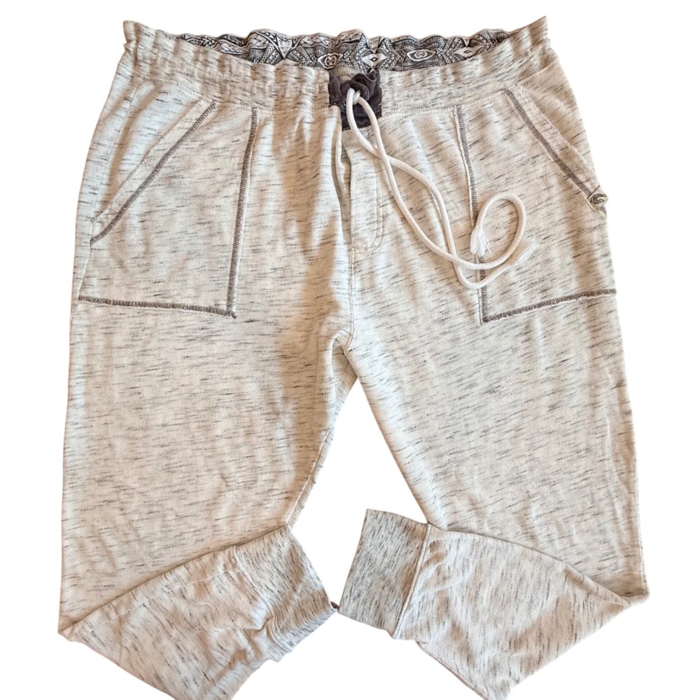 Maori Hook Mens XXL Heathered Grey Jogger Sweatpants Drawstring Pockets Casual